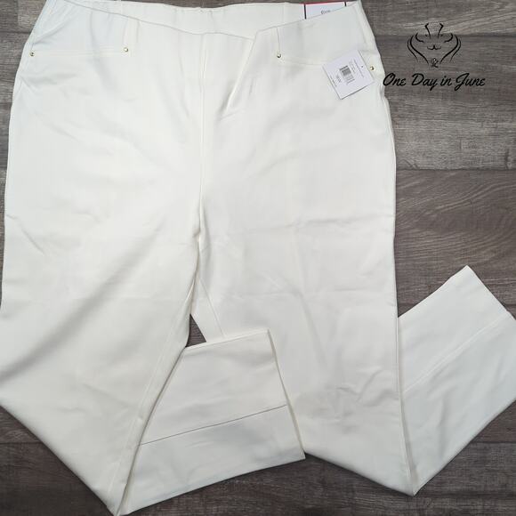 Rafaella Plus Size Slim Leg Comfort Waist Pants Size 18W - Picture 1 of 6